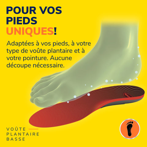 Semelles confort Custom Dr. Scholl's - Voûte Pantaire Basse
