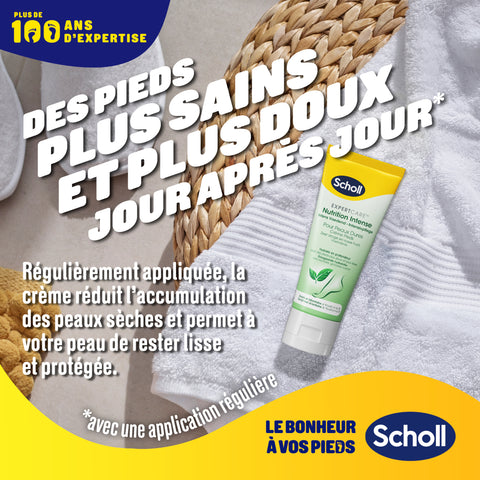 Scholl Crème Pieds Nutrition intense pour peaux dures, 75ml