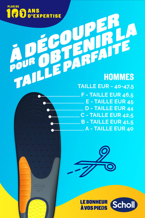 Scholl Semelles Extra Renforcées pour chaussures Hommes