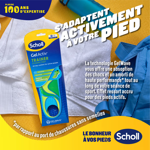Semelles Scholl GelActiv Sport - Pointure 35.5 - 40.5