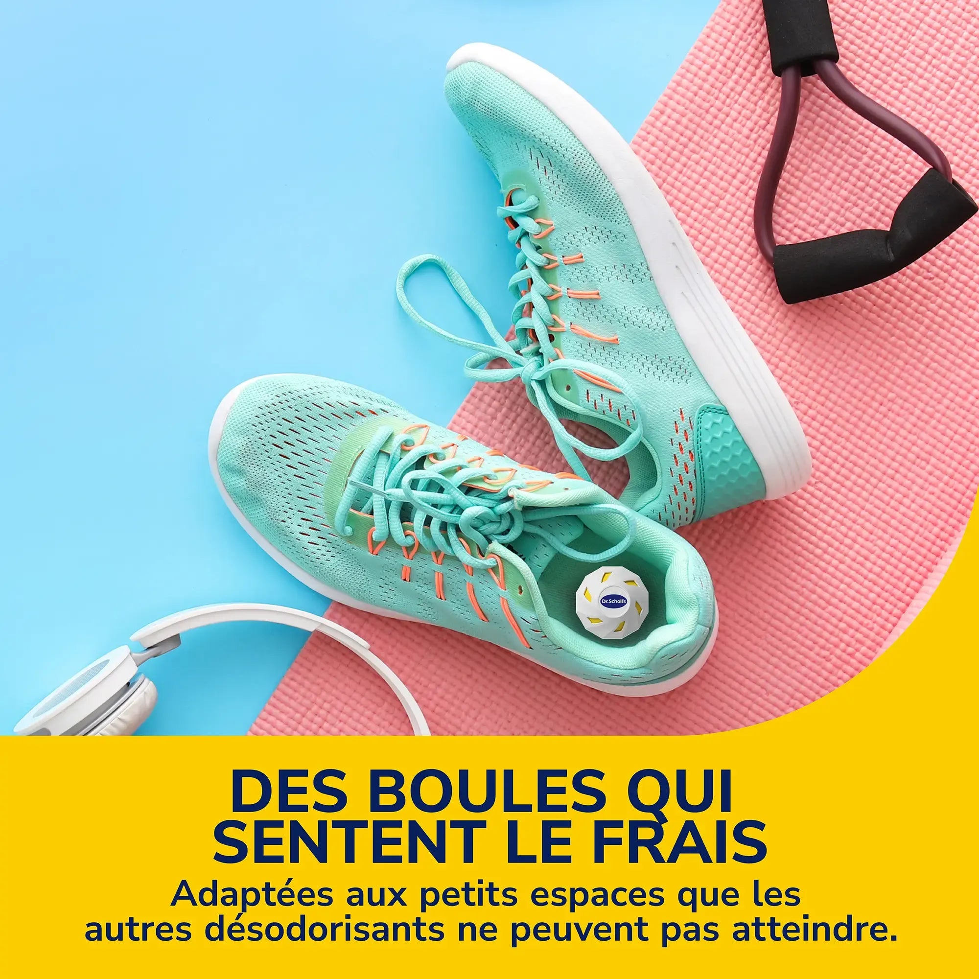 Dr Scholl's Boules désodorisantes pour chaussures, sacs et casiers de sport
