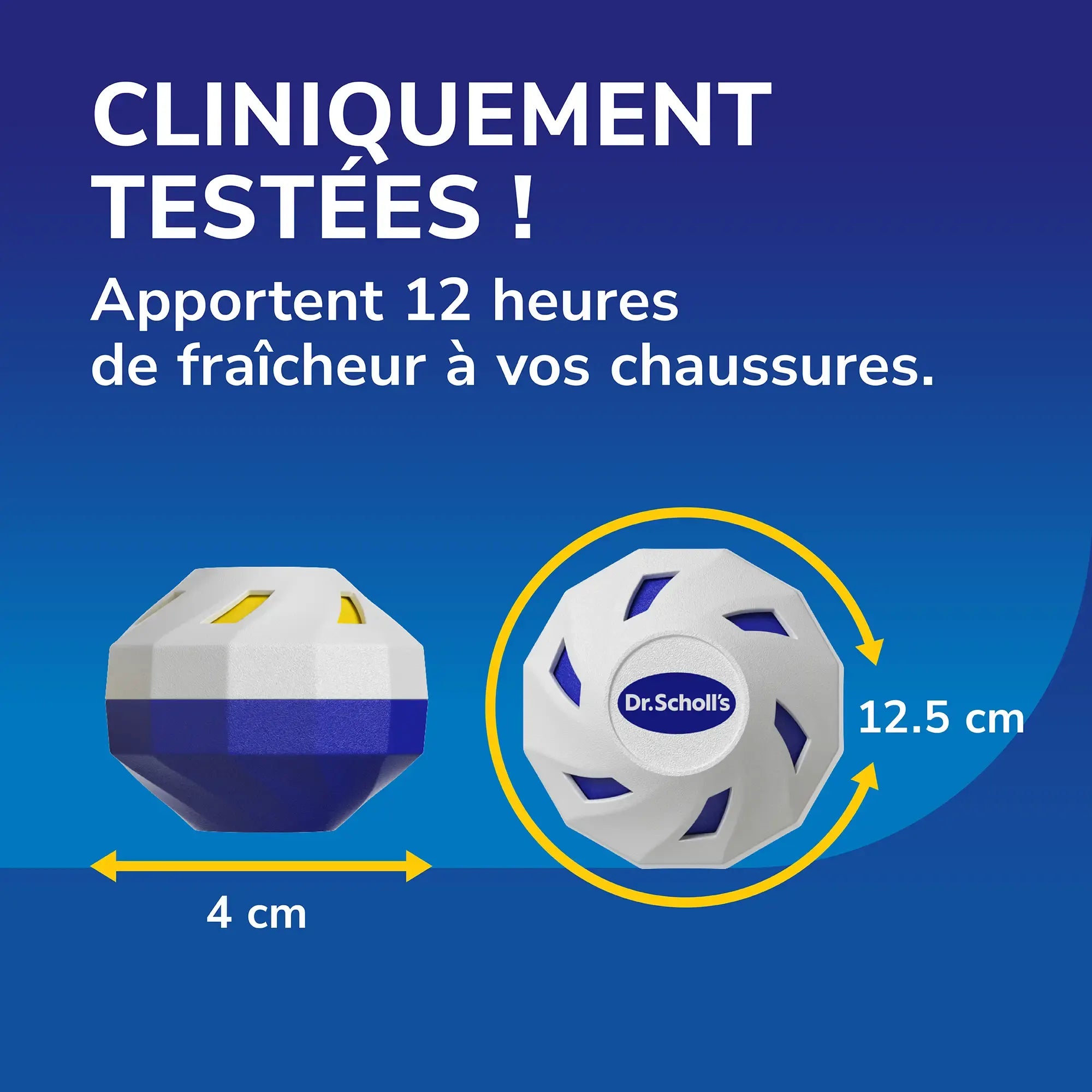 Dr Scholl's Boules désodorisantes pour chaussures, sacs et casiers de sport