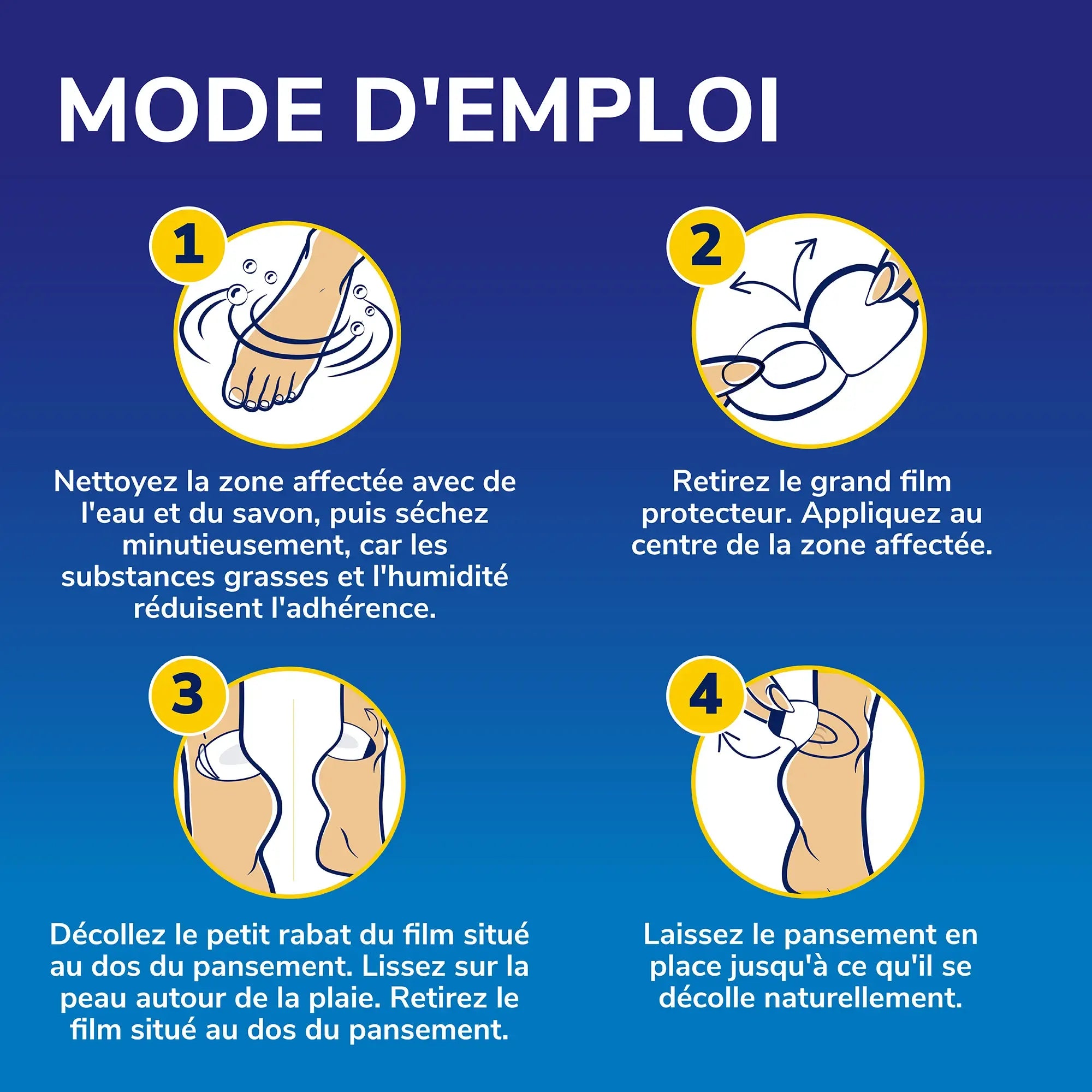 Dr. Scholl's Pansements Ampoules Ouvertes, coupures et égratignures, Technologie Hydrogel avancée