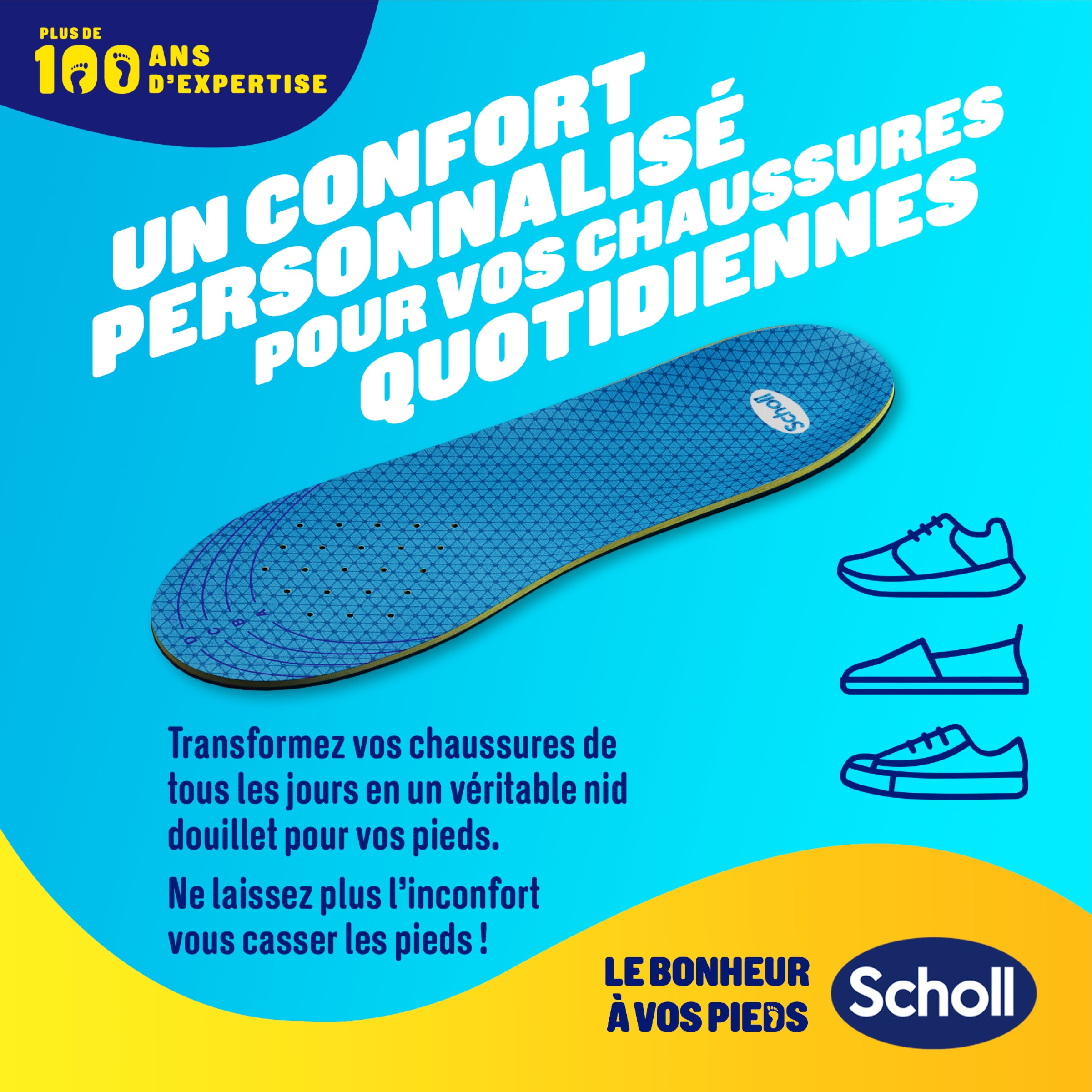 Semelles Scholl GelActiv Décontractées - Pointure 35.5-40.5