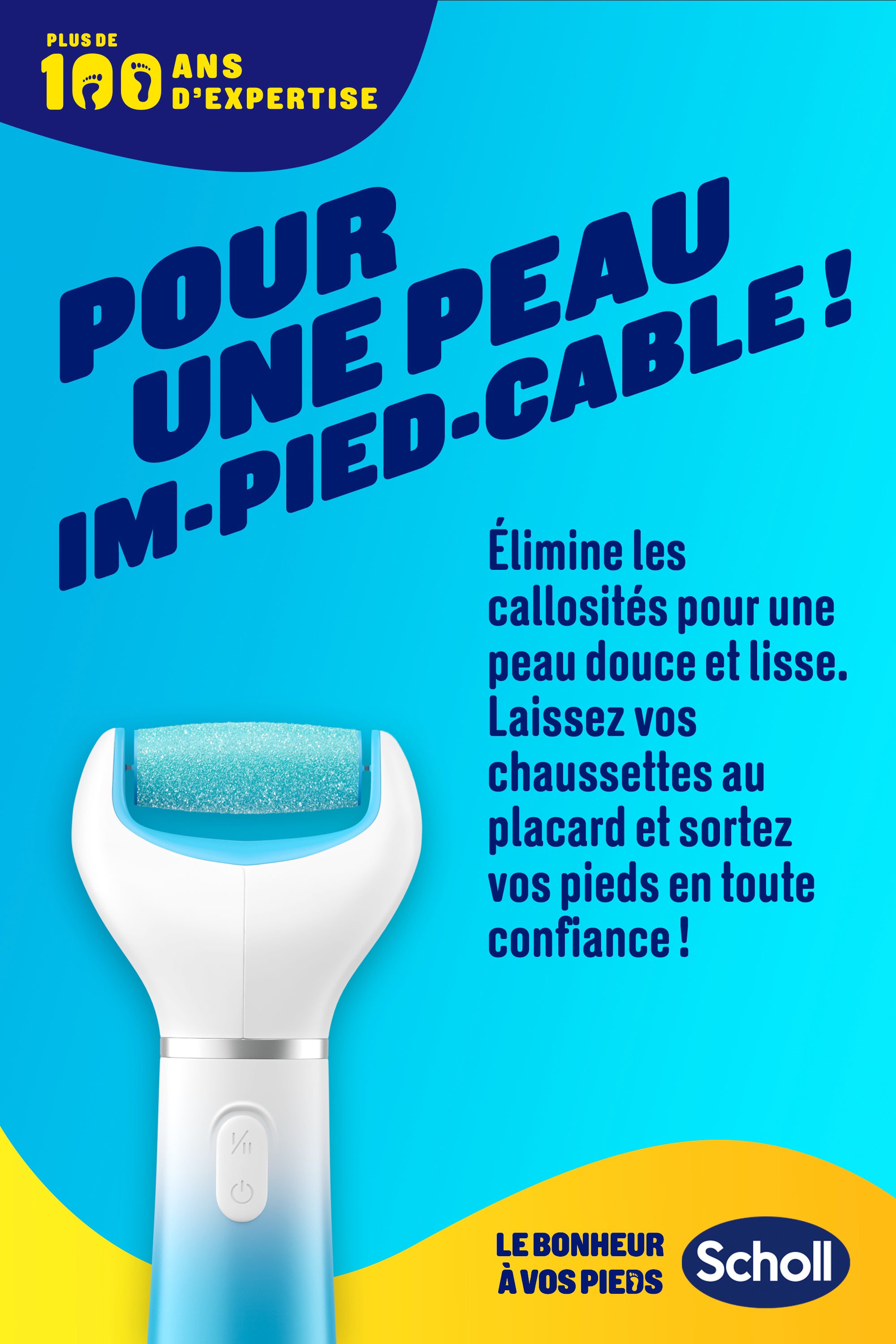 Râpe Electrique Pieds Scholl Velvet Smooth Exfoliante & Contour du pied