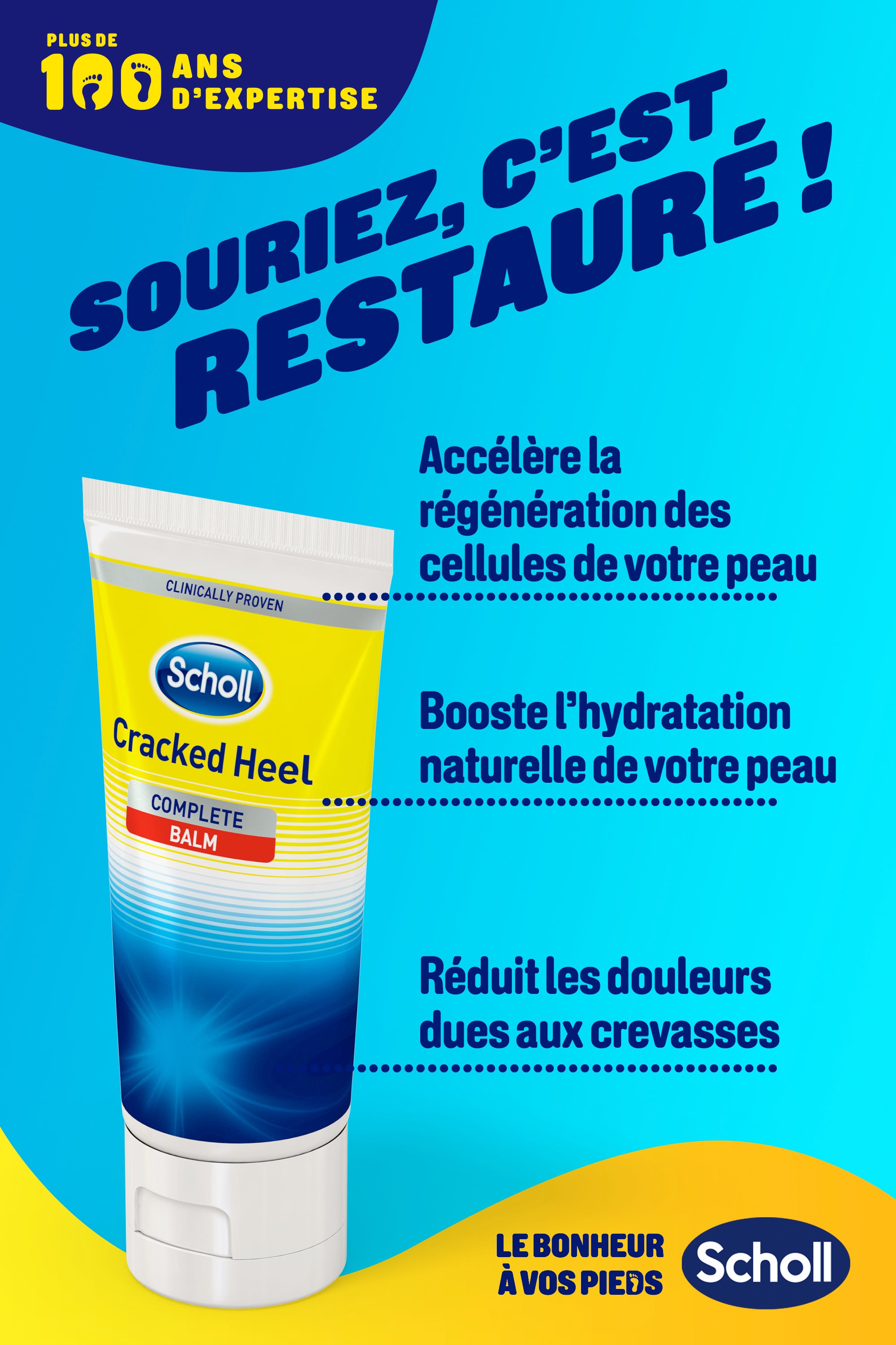 Scholl Crème Anti-Crevasses Talons 24h
