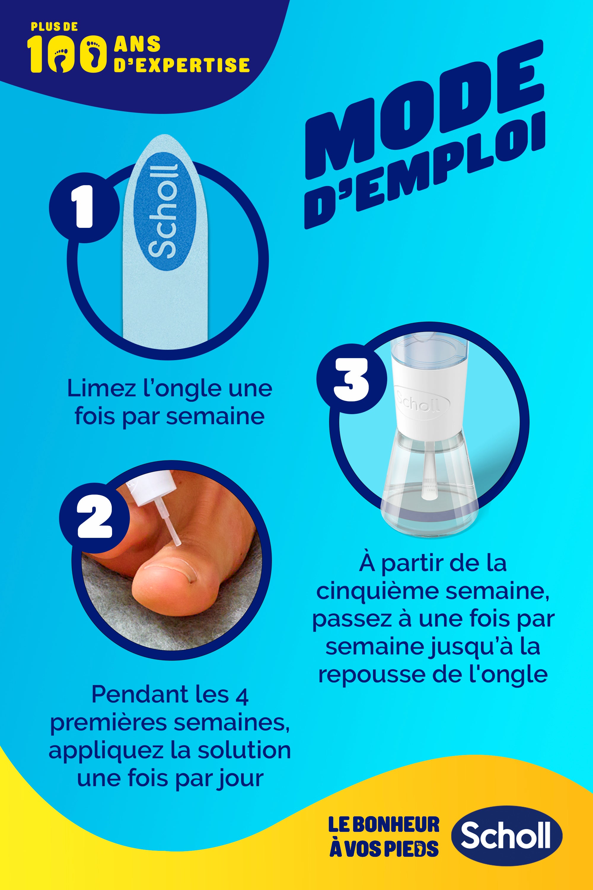 Scholl Solution 2 en 1 Mycose Des Ongles