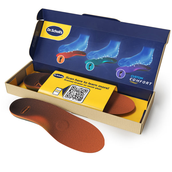 Semelles ConfortTech 4D Mymiivo - Semelles De Massage Anti-odeur, Soutien Voûte Plantaire, Taille C (49-50)