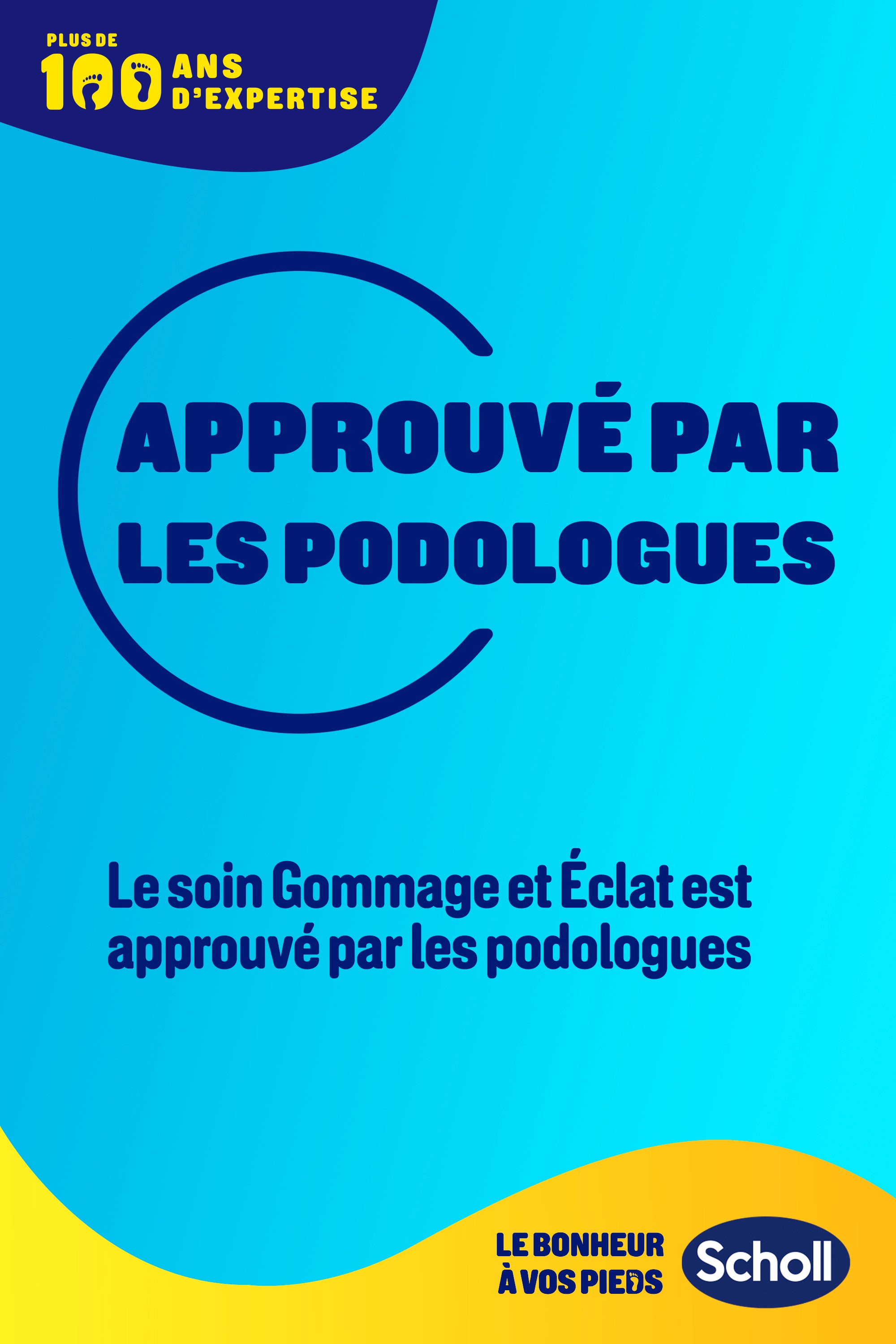 Scholl Crème Pieds Gommage et Éclat pour peaux rugueuses, 75ml