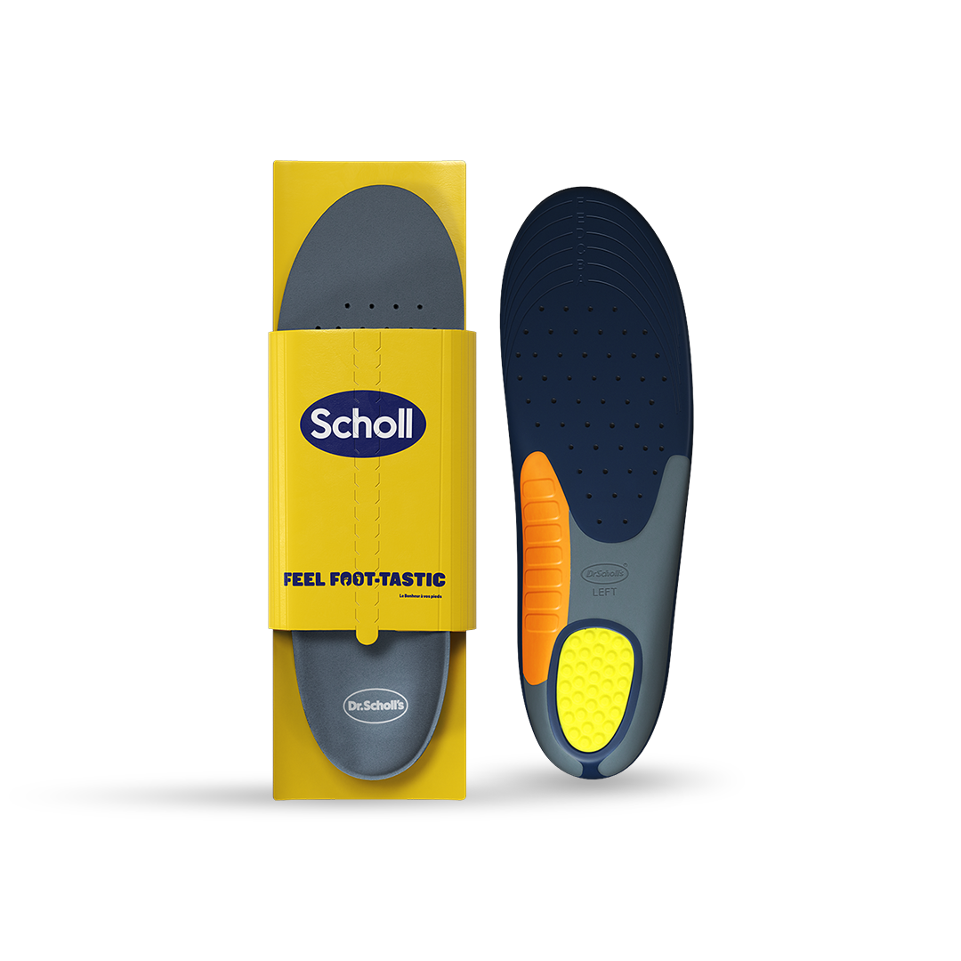 Semelles Intérieures Scholl Confort Travail - Antichoc Respirantes - Taille 42-43 - Noires/Rouges - Neuves
