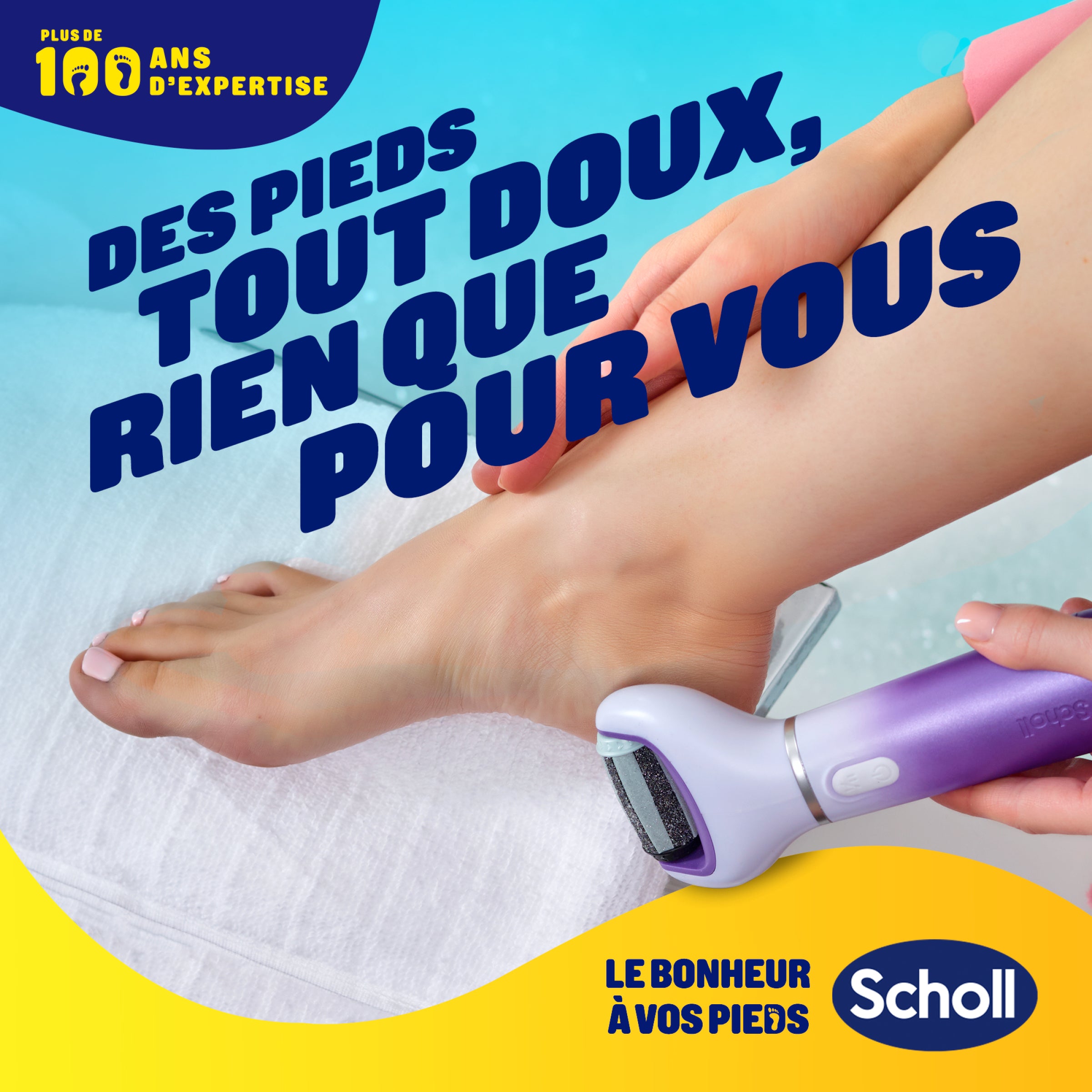 Râpe Électrique Pieds Scholl 2 en 1 Exfoliante & Lissante
