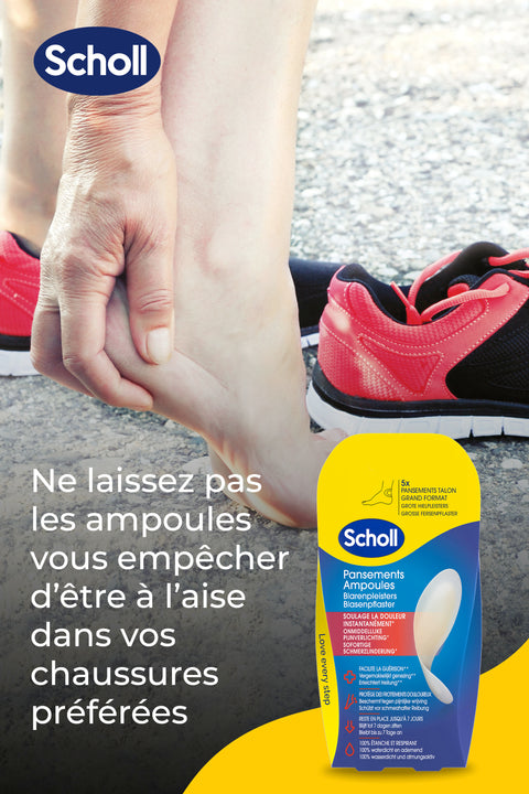 Pansements Ampoules Grand Format pour talon - 5 pansements