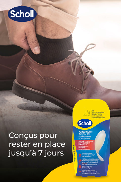Pansements Ampoules Grand Format pour talon - 5 pansements