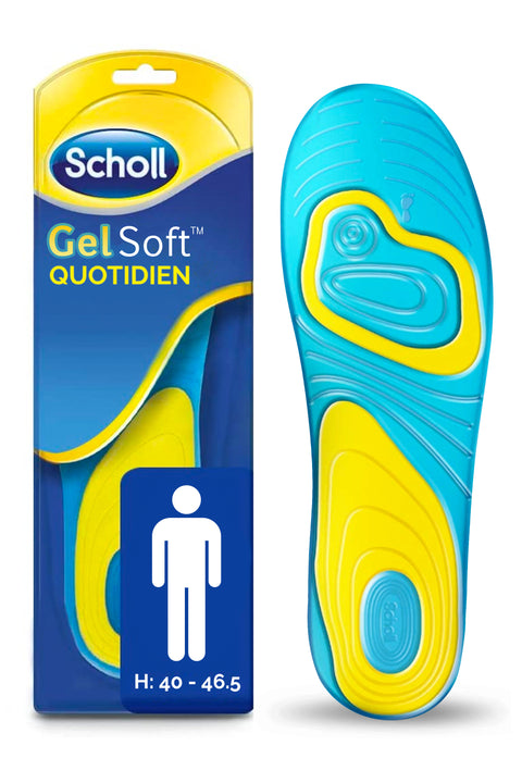 Semelles Scholl GelSoft Quotidien Homme - Pointure 40-46.5