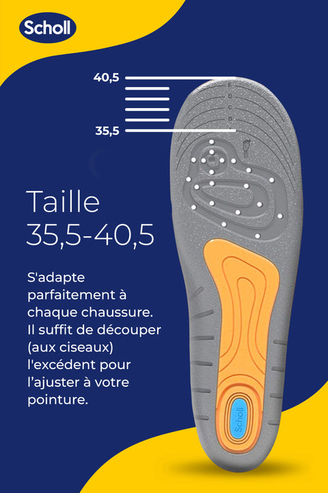 Semelles Scholl GelSoft Professionnelles Femme - Pointure 35.5-40.5