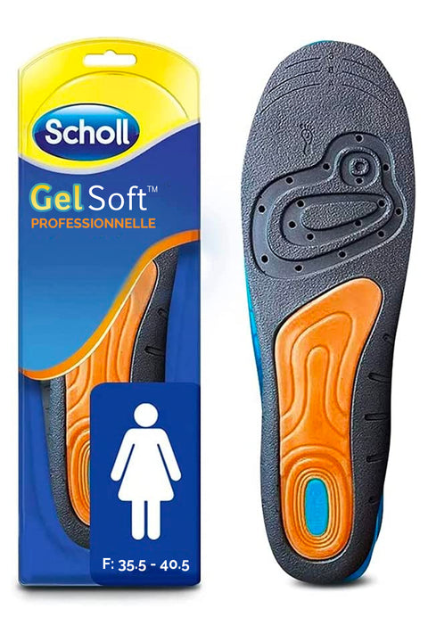 Semelles Scholl GelSoft Professionnelles Femme - Pointure 35.5-40.5